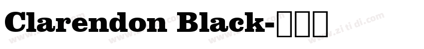 Clarendon Black字体转换
